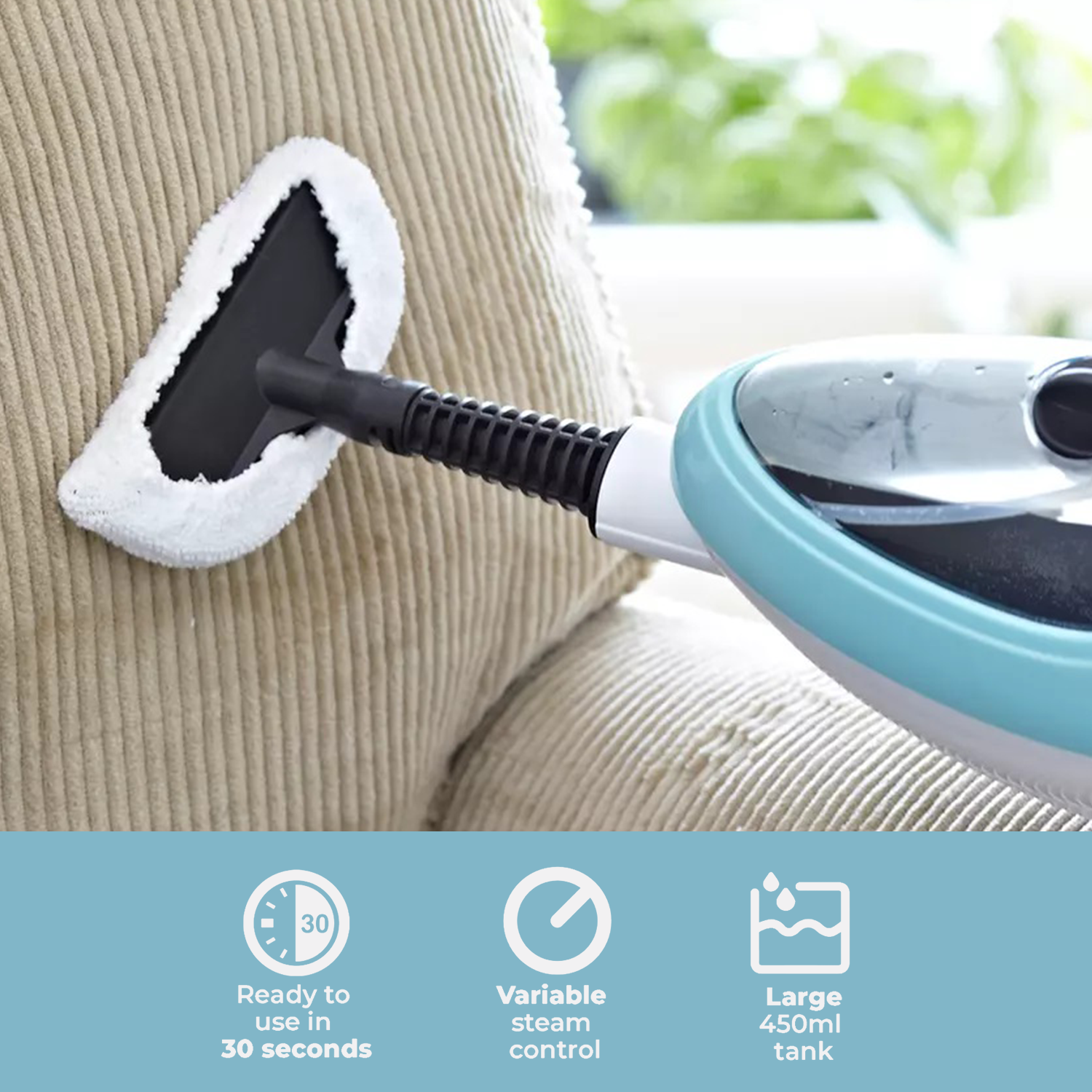 Floor Steam Mop – Lightweight Electric Steam Cleaner with Floor Pad for Hard Floors, Tiles & Window Electronic - Tophatter Daily Deals
