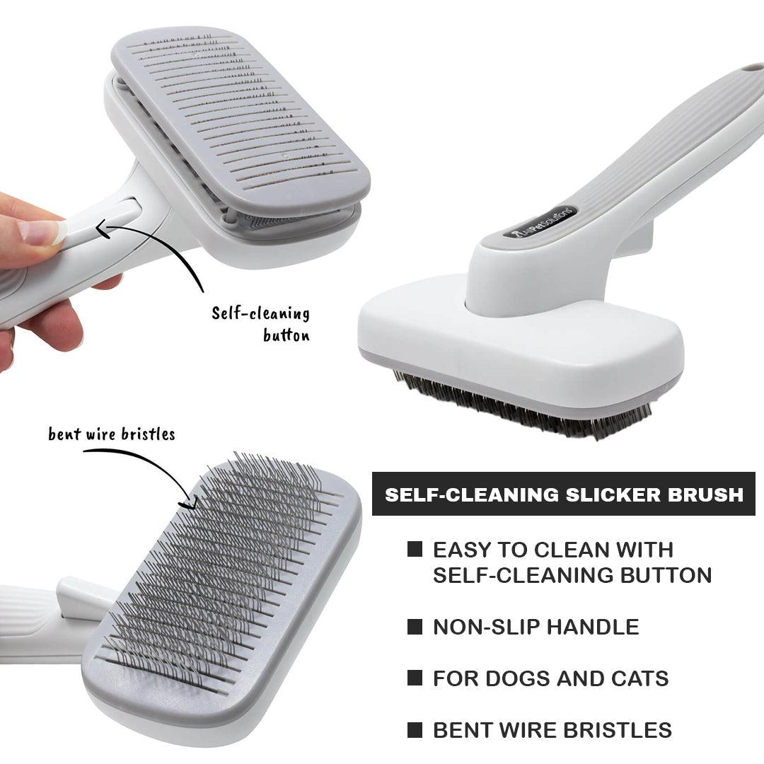Best Grooming Brush for Dogs - All Pet Solutions Dog Puppy Cat Pet Grooming Comb, Slicker Brush, Dematting Tool Pet Products - Tophatter Daily Deals