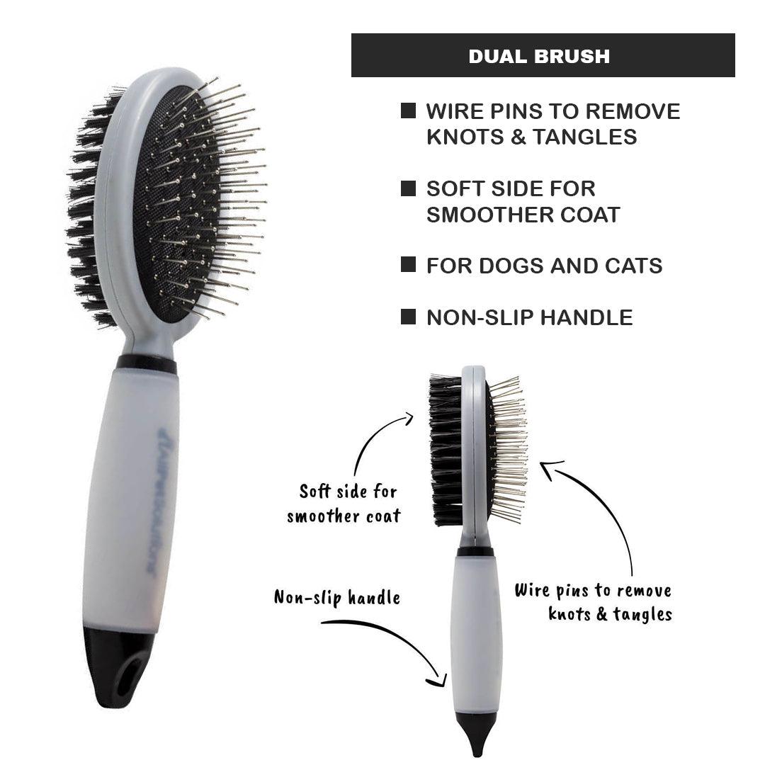 Best Grooming Brush for Dogs - All Pet Solutions Dog Puppy Cat Pet Grooming Comb, Slicker Brush, Dematting Tool Pet Products - Tophatter Daily Deals