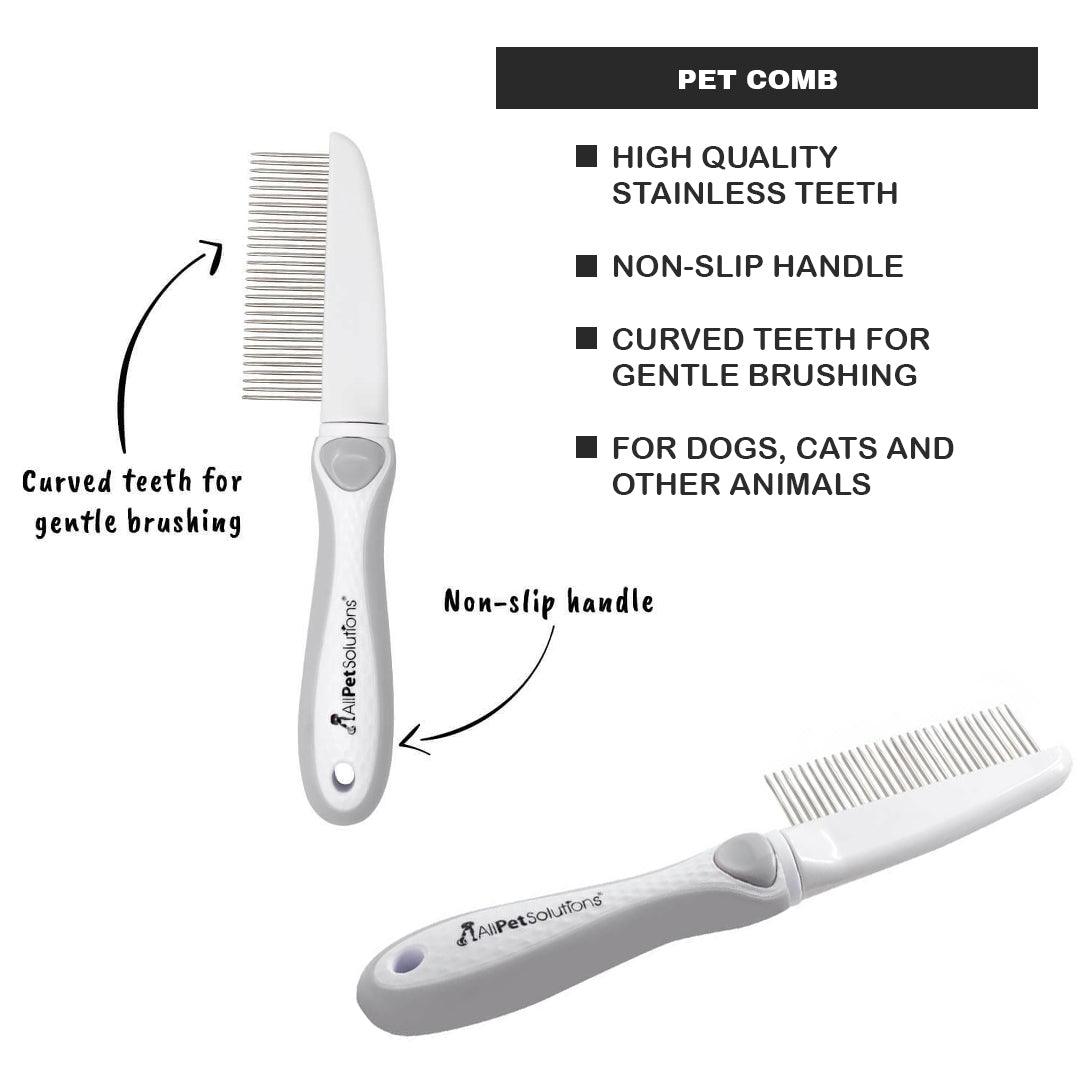 Best Grooming Brush for Dogs - All Pet Solutions Dog Puppy Cat Pet Grooming Comb, Slicker Brush, Dematting Tool Pet Products - Tophatter Daily Deals