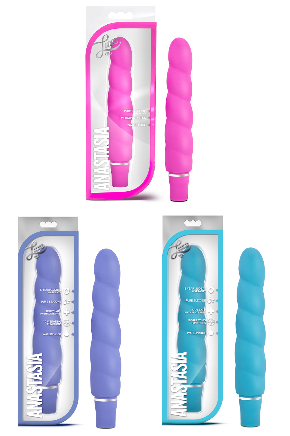 Blush Luxe Anastasia Silicone Vibrator Bullets - Tophatter Daily Deals
