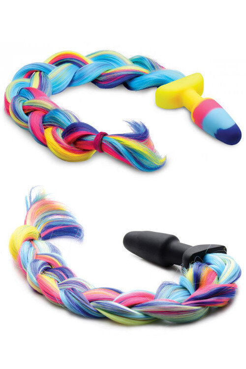 Rainbow Unicorn Plug Tails - Tophatter Daily Deals