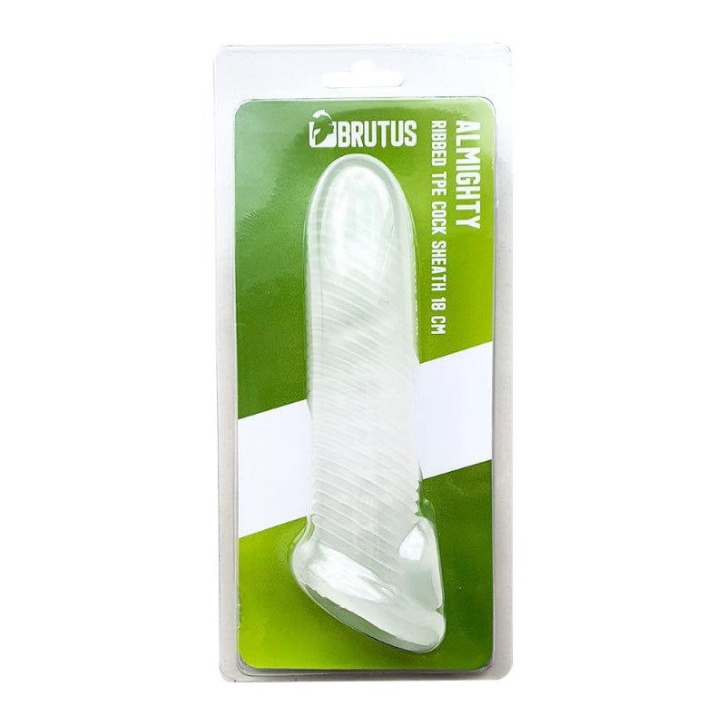 Almighty Ribbed Cocksheath 18cm > Sex Toys For Men > Penis Sleeves - Tophatter Daily Deals