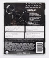 Alpha Liquid Silicone Dual Magnum Ring Black Stretchy Comfortable Size > Cock Ring > Sling - Tophatter Daily Deals