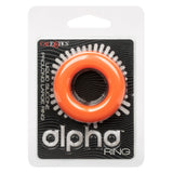 Alpha Liquid Silicone Prolong Large Ring Orange 1.25 Inch Diameter Stretchy Comfortable Durable > Cock Ring > Single - Tophatter Daily Deals