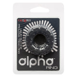 Alpha Liquid Silicone Prolong Tread Ring Black 1 Inch Diameter Stretchy Durable Waterproof > Cock Ring > Single - Tophatter Daily Deals