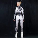 AltGoth Cyberpunk Cosplay Bodycon Jumpsuit Women Streetwear Y2k Mall Gothic 3D Printed Long Sleeve Playsuits Emo Anime Clothes - Tophatter Daily Deals