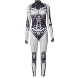 AltGoth Cyberpunk Cosplay Bodycon Jumpsuit Women Streetwear Y2k Mall Gothic 3D Printed Long Sleeve Playsuits Emo Anime Clothes - Tophatter Daily Deals