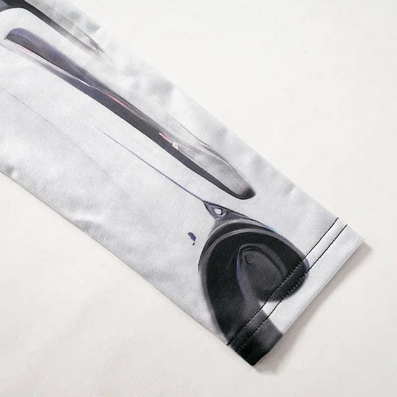 AltGoth Cyberpunk Cosplay Bodycon Jumpsuit Women Streetwear Y2k Mall Gothic 3D Printed Long Sleeve Playsuits Emo Anime Clothes - Tophatter Daily Deals