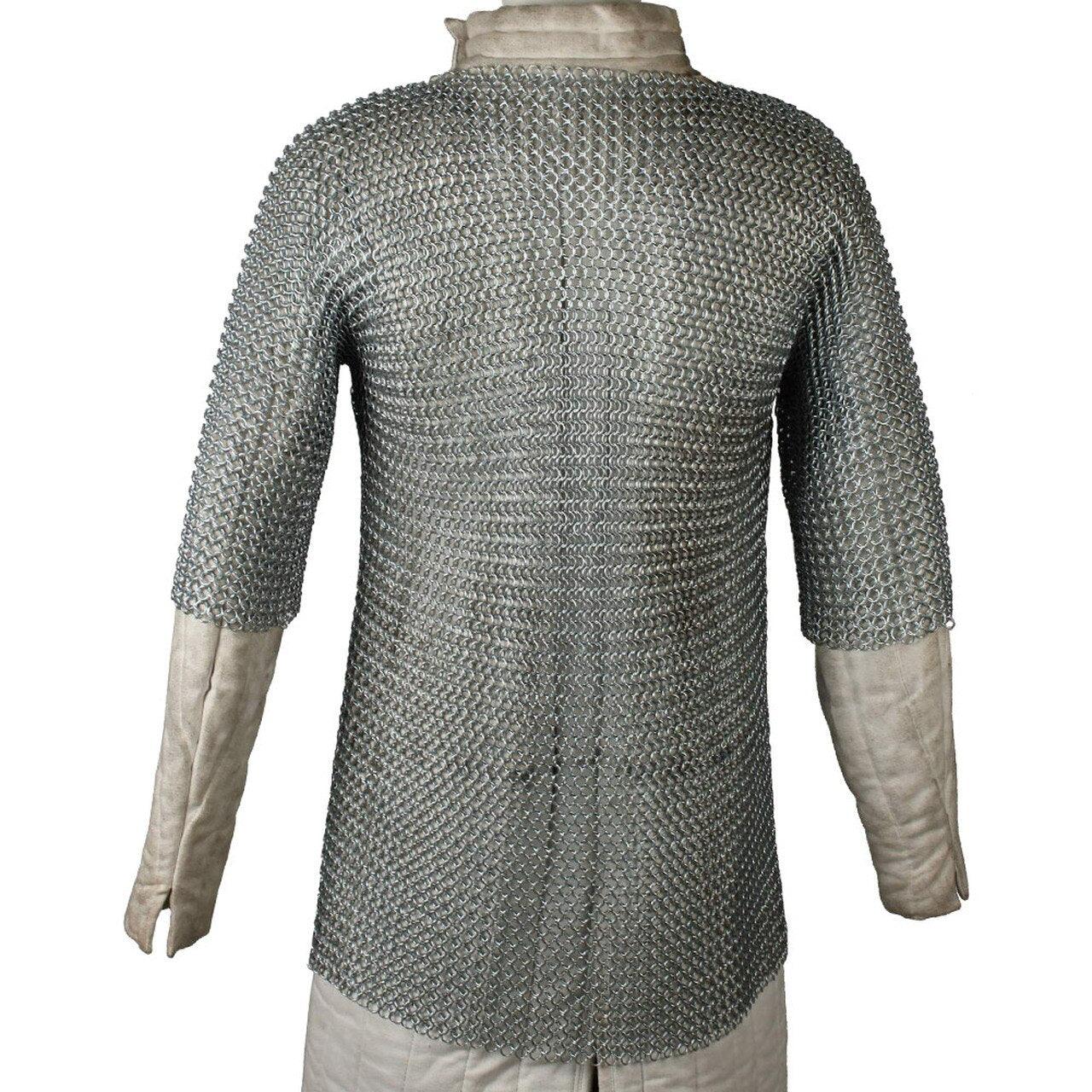 Re-enactment Aluminum Haubergeon Chainmail Large Medieval armor - Tophatter Daily Deals