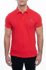 Men's Classic Fit Short Sleeve Polo Shirt (S-XXL) Red Men's Tops - Tophatter Daily Deals