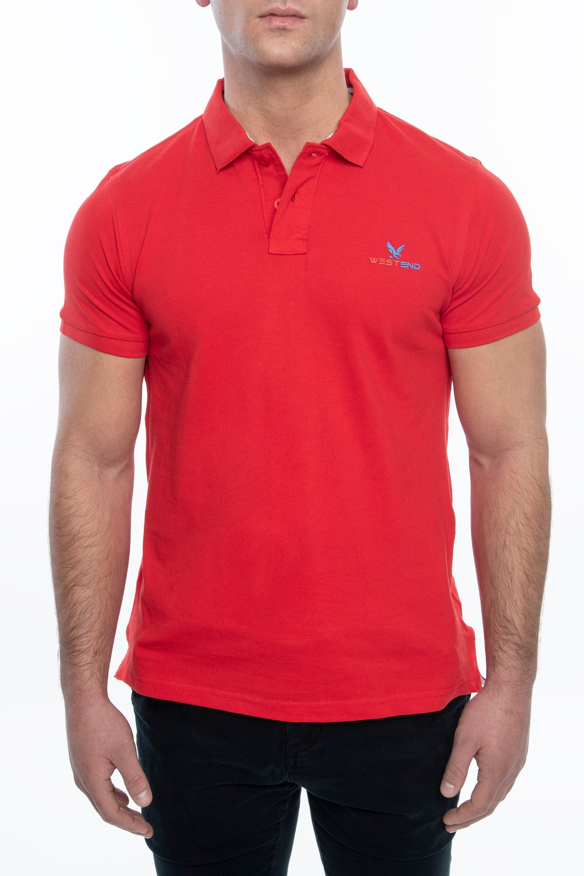 Men's Classic Fit Short Sleeve Polo Shirt (S-XXL) Red Men's Tops - Tophatter Daily Deals