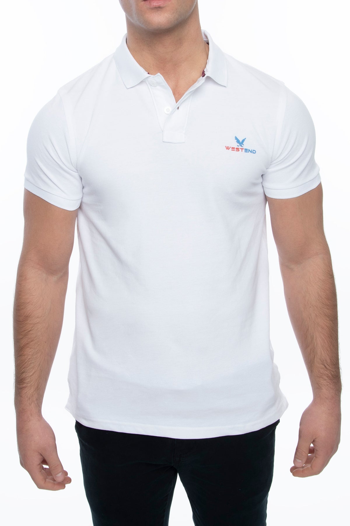 Men's Classic Fit Short Sleeve Polo Shirt (S-XXL) White Men's Tops - Tophatter Daily Deals