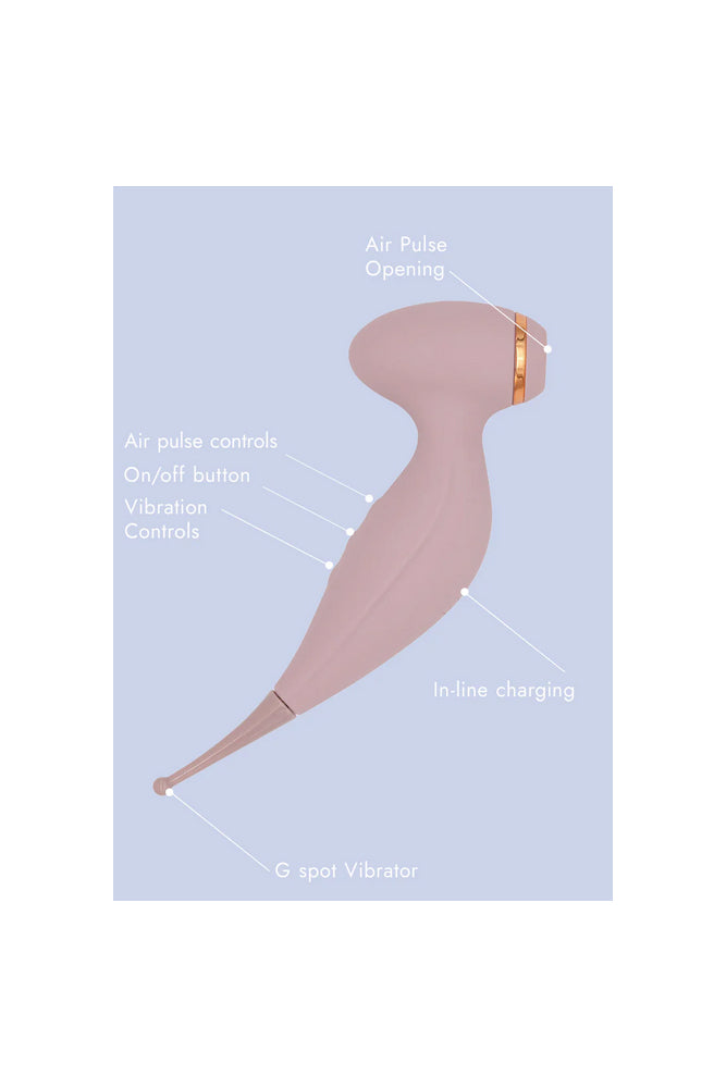 Amour - Dual Function Air Pulse Stimulator & Vibrator Sex Toy - Tophatter Daily Deals