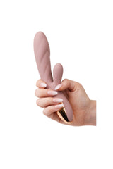 Amour - Dual Stimulation Warming Vibrator Pink Sex Toy - Tophatter Daily Deals