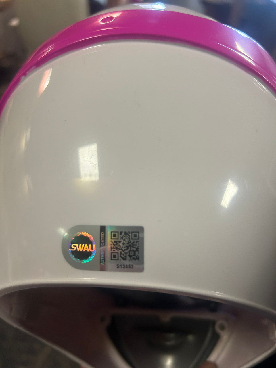 Amy Jo Johnson Signed Pink Power Ranger Helmet - SWAU Authenticated Helmet - Tophatter Daily Deals