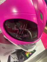 Amy Jo Johnson Signed Pink Power Ranger Helmet - SWAU Authenticated Helmet - Tophatter Daily Deals