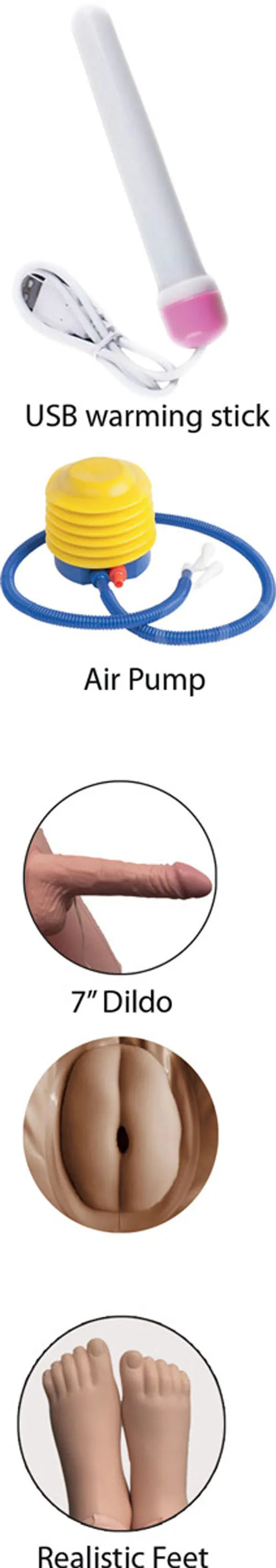 Fuck Friends Rico Suave – 7 Inch Realistic Penis Love Doll > Sex Toys > Sex Dolls > Inflatable - Tophatter Daily Deals