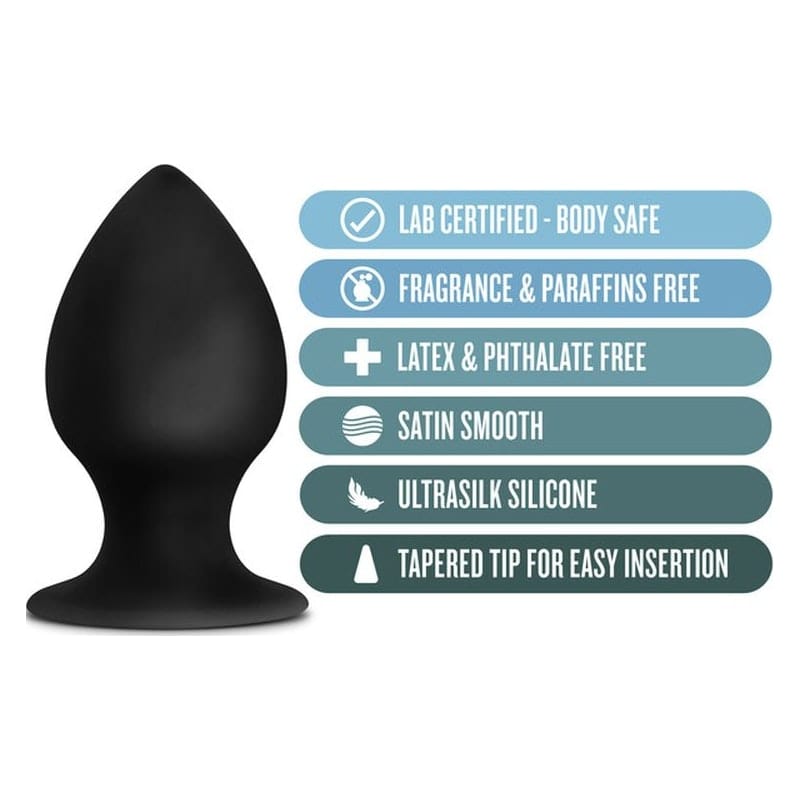 Anal Adventures Platinum Silicone Anal Stout Plug 3.75 Inch Large > Anal Range > Butt Plugs - Tophatter Daily Deals