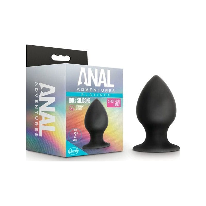 Anal Adventures Platinum Silicone Anal Stout Plug 3.75 Inch Large > Anal Range > Butt Plugs - Tophatter Daily Deals