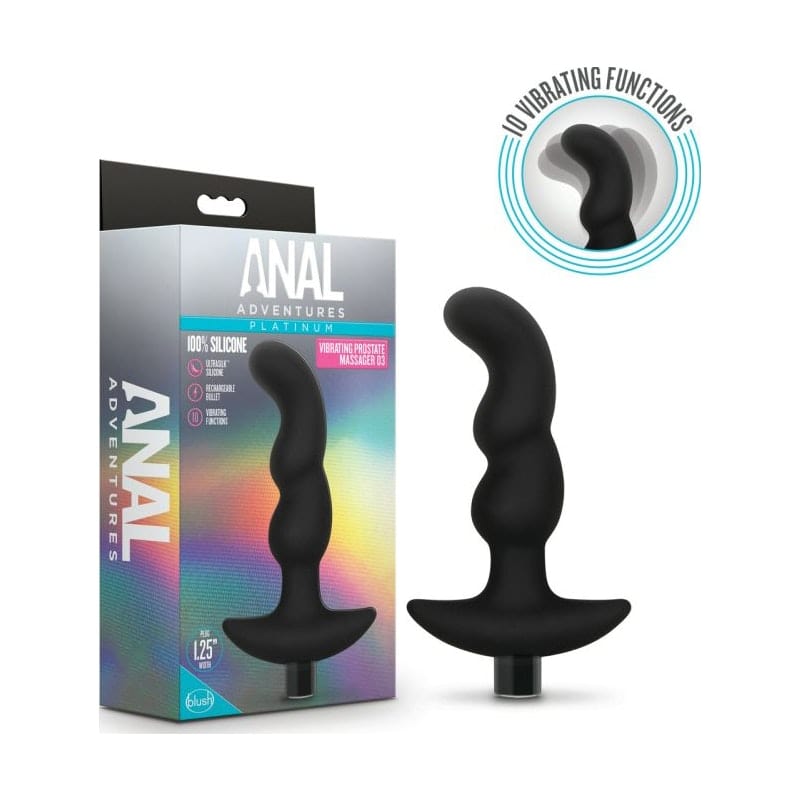 Anal Adventures Platinum Silicone Prostate Massager > Anal Range > Prostate Plugs - Tophatter Daily Deals