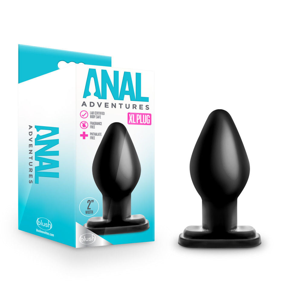 Anal Adventures 4.5 Inch Plug (Black) – Tapered Butt Plug > Anal Range > Butt Plugs - Tophatter Daily Deals