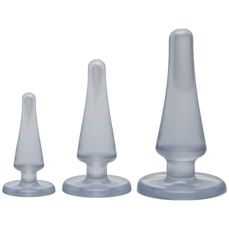 Anal Initiation Kit Clear with 3 Sizes for Beginners > Anal Range > Butt Plug Kits - Tophatter Daily Deals