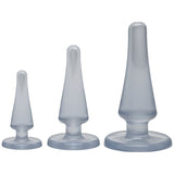 Anal Initiation Kit Clear with 3 Sizes for Beginners > Anal Range > Butt Plug Kits - Tophatter Daily Deals
