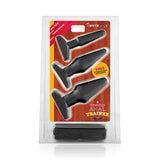 Anal Trainer Kit Black - 3 Sizes for Beginners > Anal Range > Butt Plug Kits - Tophatter Daily Deals
