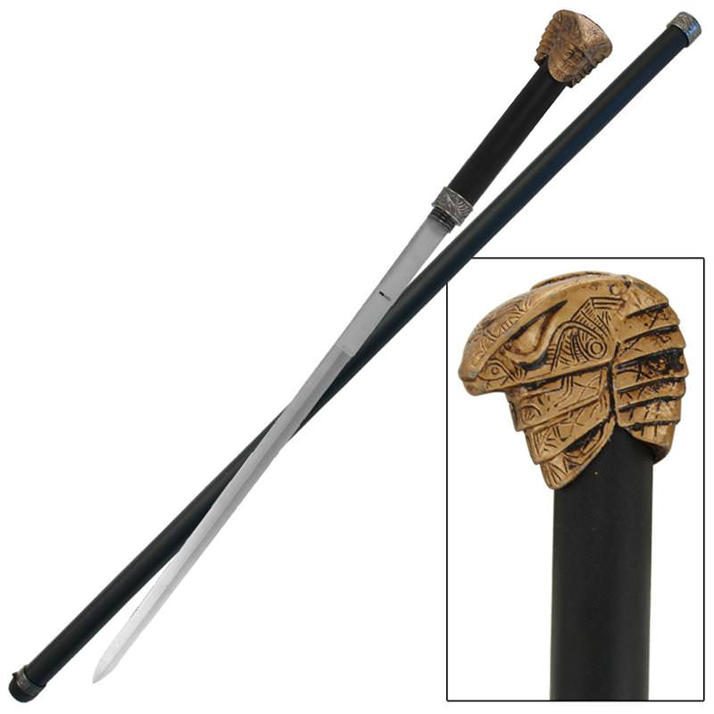Ancient Cobra Walking Sword Cane Staff - TOPHATTER'S ARMORY DEALS Collectible Weapons - Tophatter Daily Deals