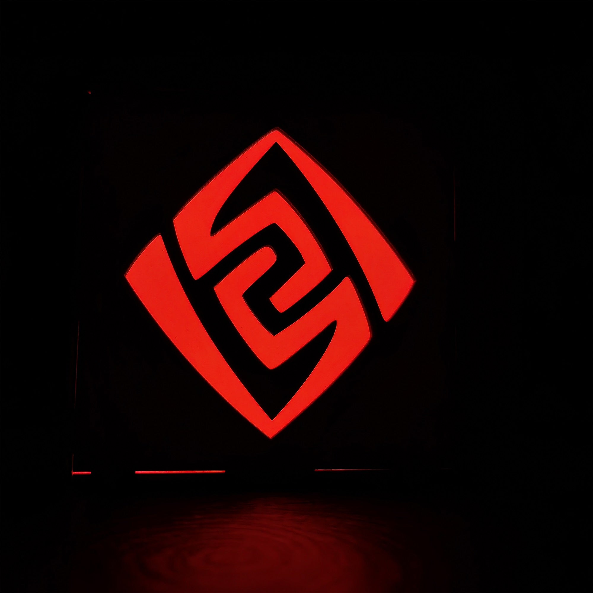 Anemo Pattern Hydro Water Element Tapestry Wooden Cube Light Desk Decor - Tophatter Daily Deals