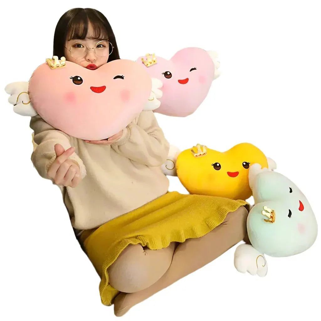Angel Wings™ Plush Pillow Pillows - Tophatter Daily Deals