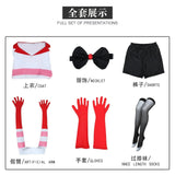 Anime Angel Dust Cosplay Costume Socks Suit Four Arms Demon Uniform Halloween Party Con Outfit 6PCS Glove Sock Accessories - Tophatter Daily Deals