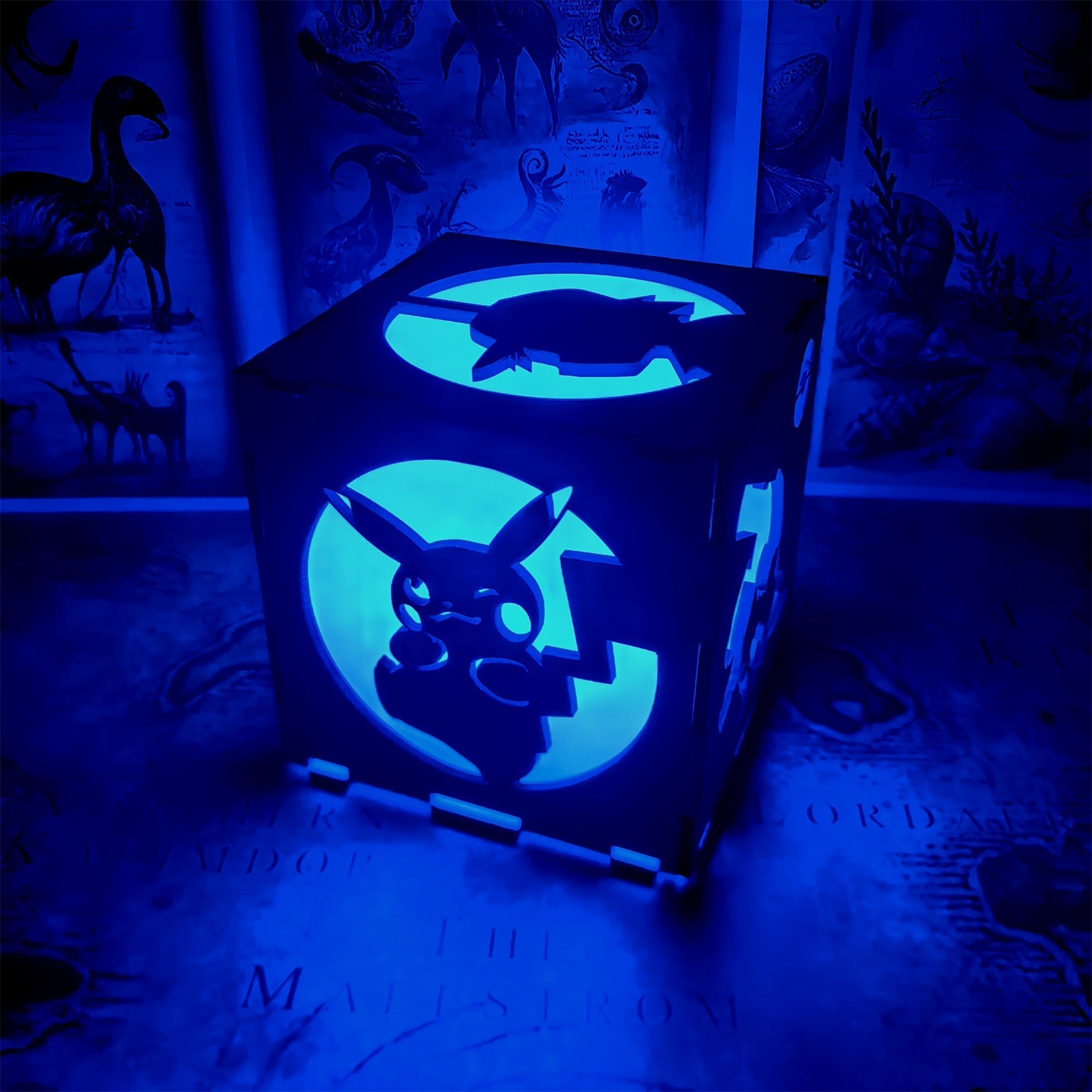 Anime Cute Pet Inspired Wood Cube Light Desk Decor - Tophatter Daily Deals