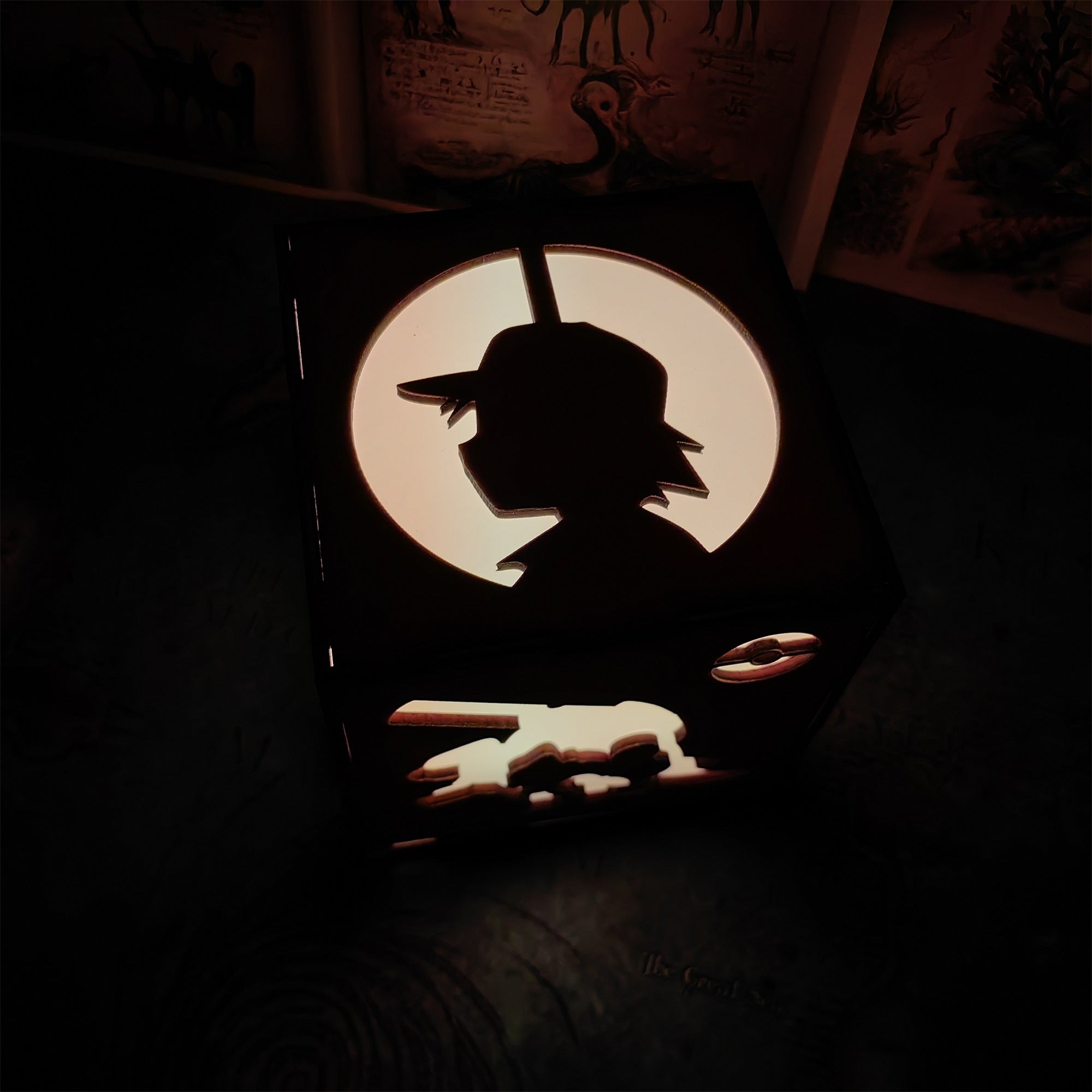 Anime Cute Pet Inspired Wood Cube Light Desk Decor - Tophatter Daily Deals