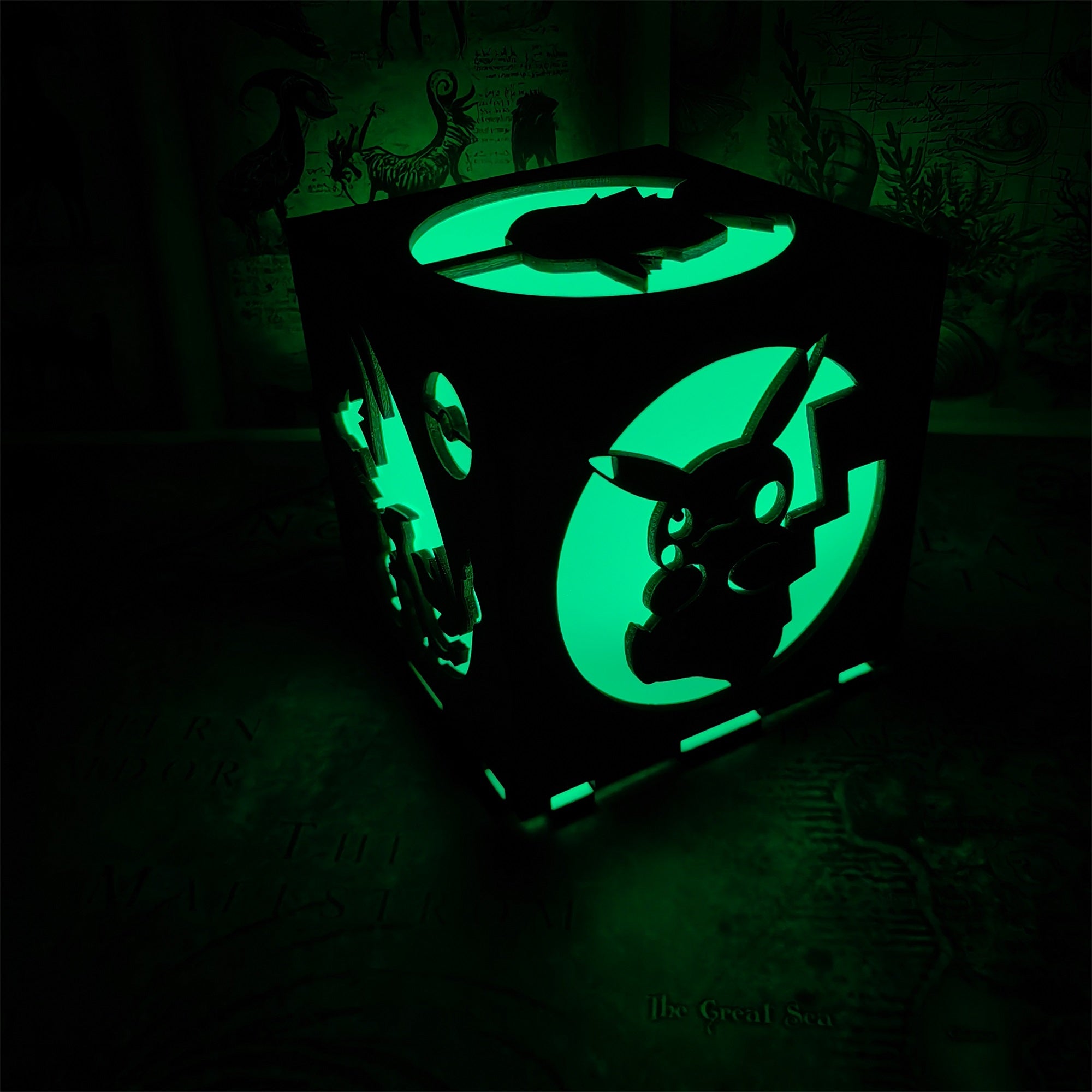 Anime Cute Pet Inspired Wood Cube Light Desk Decor - Tophatter Daily Deals