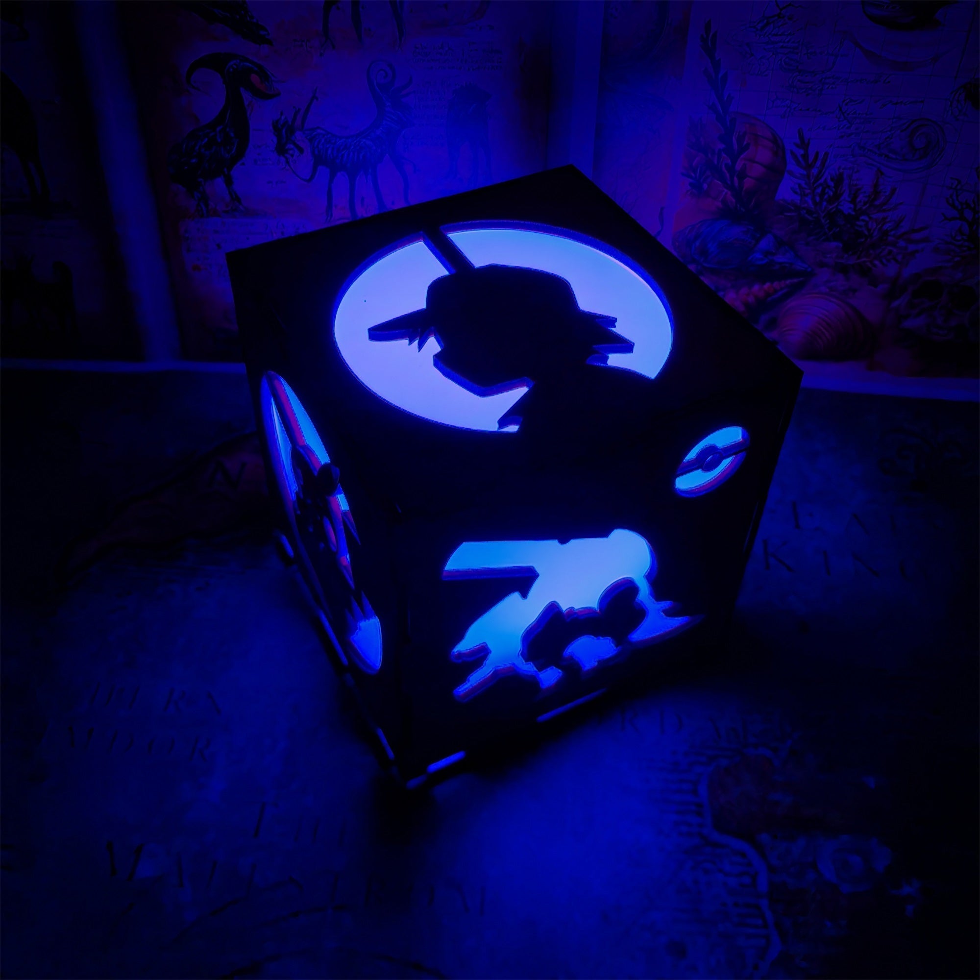 Anime Cute Pet Inspired Wood Cube Light Desk Decor - Tophatter Daily Deals