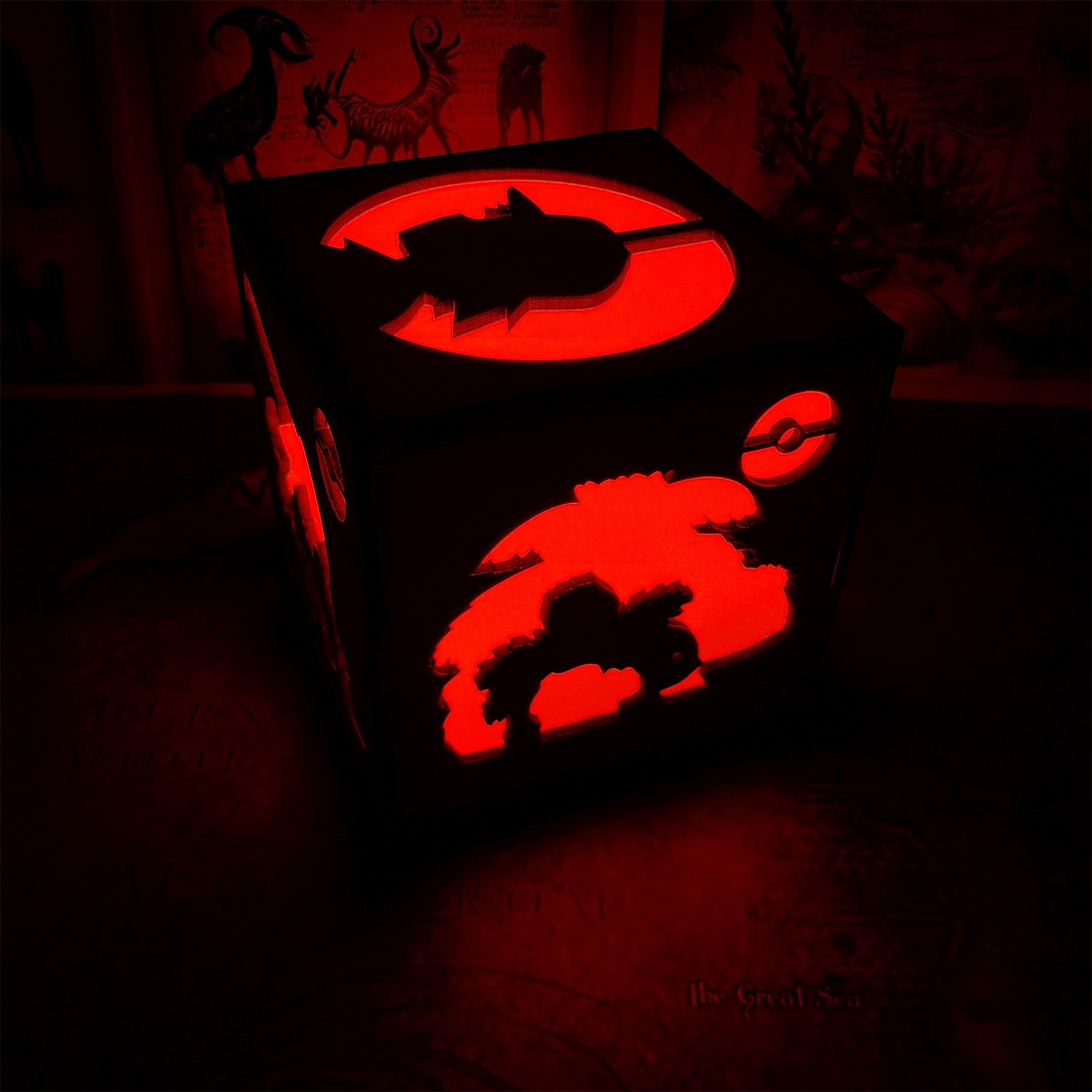 Anime Cute Pet Inspired Wood Cube Light Desk Decor - Tophatter Daily Deals
