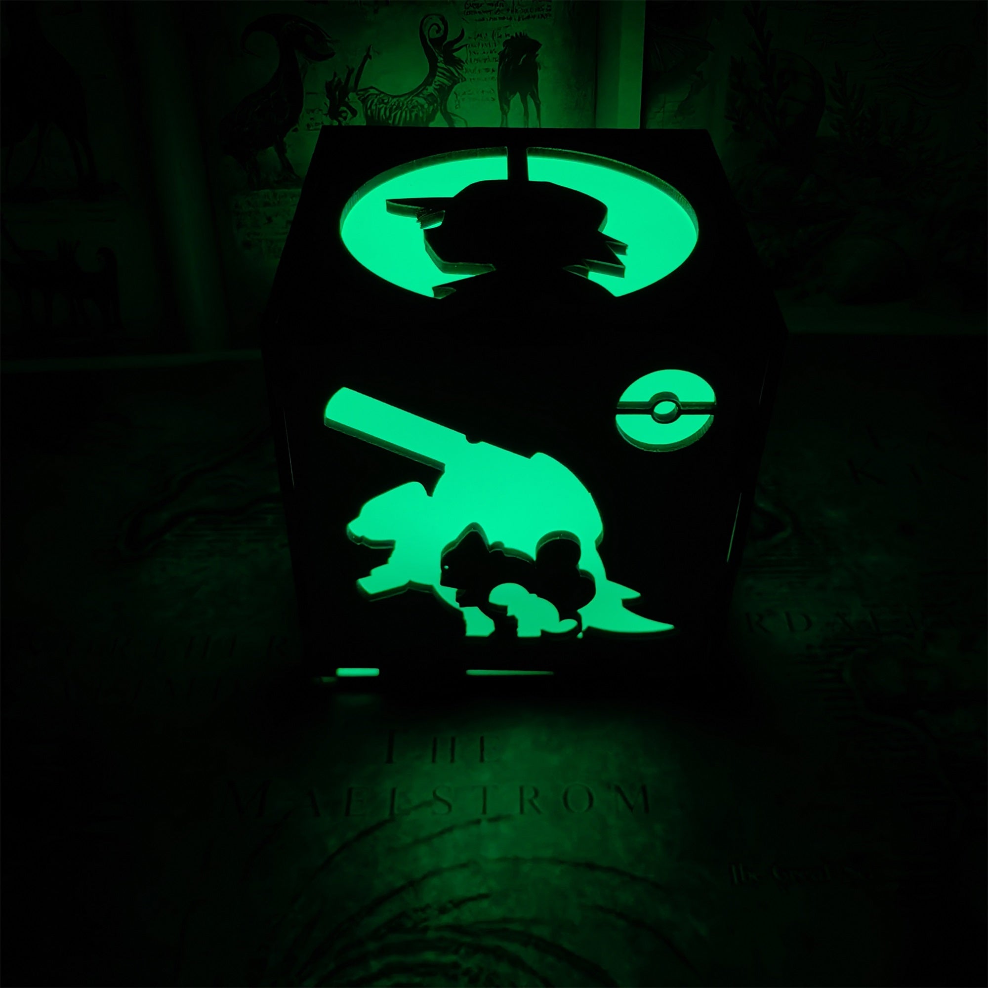 Anime Cute Pet Inspired Wood Cube Light Desk Decor - Tophatter Daily Deals