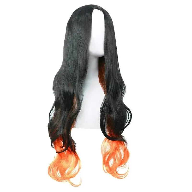 Anime Demon Slayer Kamado Nezuko Cosplay Costume Kimono Kimetsu No Yaiba Cosplay Wigs Hairs Halloween Carnival Women Outfit - Tophatter Daily Deals