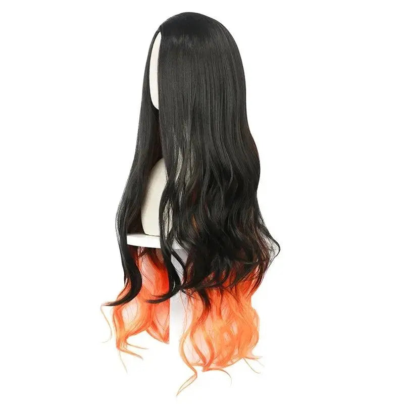 Anime Demon Slayer Kamado Nezuko Cosplay Costume Kimono Kimetsu No Yaiba Cosplay Wigs Hairs Halloween Carnival Women Outfit - Tophatter Daily Deals