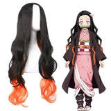 Anime Demon Slayer Kamado Nezuko Cosplay Costume Kimono Kimetsu No Yaiba Cosplay Wigs Hairs Halloween Carnival Women Outfit - Tophatter Daily Deals