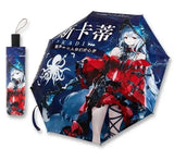 Anime Genshin Impact Umbrella Ganyu Hutao Three-folding UV Blocking Mobile Parasol Genshin Impact waterproof Rain Umbrella Gear Skadi - Tophatter Daily Deals