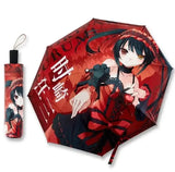 Anime Genshin Impact Umbrella Ganyu Hutao Three-folding UV Blocking Mobile Parasol Genshin Impact waterproof Rain Umbrella Gear Kurumi - Tophatter Daily Deals