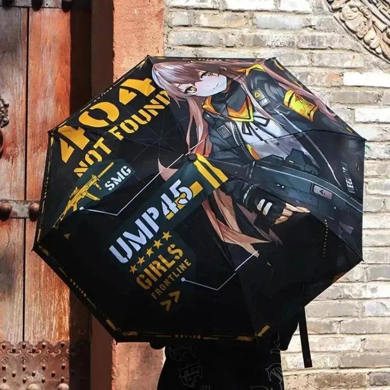 Anime Genshin Impact Umbrella Ganyu Hutao Three-folding UV Blocking Mobile Parasol Genshin Impact waterproof Rain Umbrella Gear - Tophatter Daily Deals