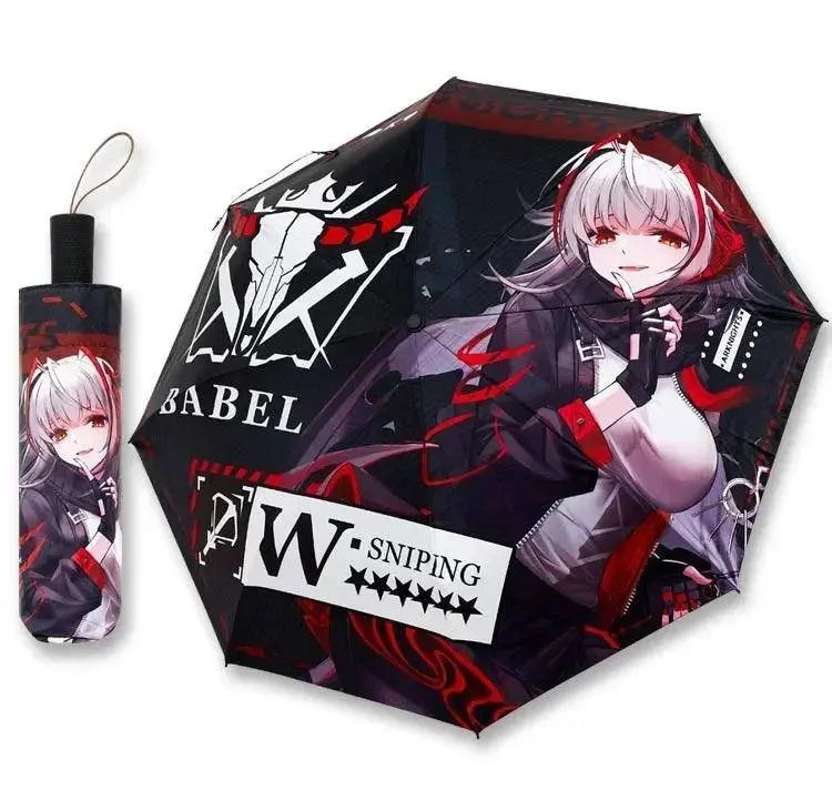 Anime Genshin Impact Umbrella Ganyu Hutao Three-folding UV Blocking Mobile Parasol Genshin Impact waterproof Rain Umbrella Gear W - Tophatter Daily Deals