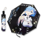 Anime Genshin Impact Umbrella Ganyu Hutao Three-folding UV Blocking Mobile Parasol Genshin Impact waterproof Rain Umbrella Gear - Tophatter Daily Deals