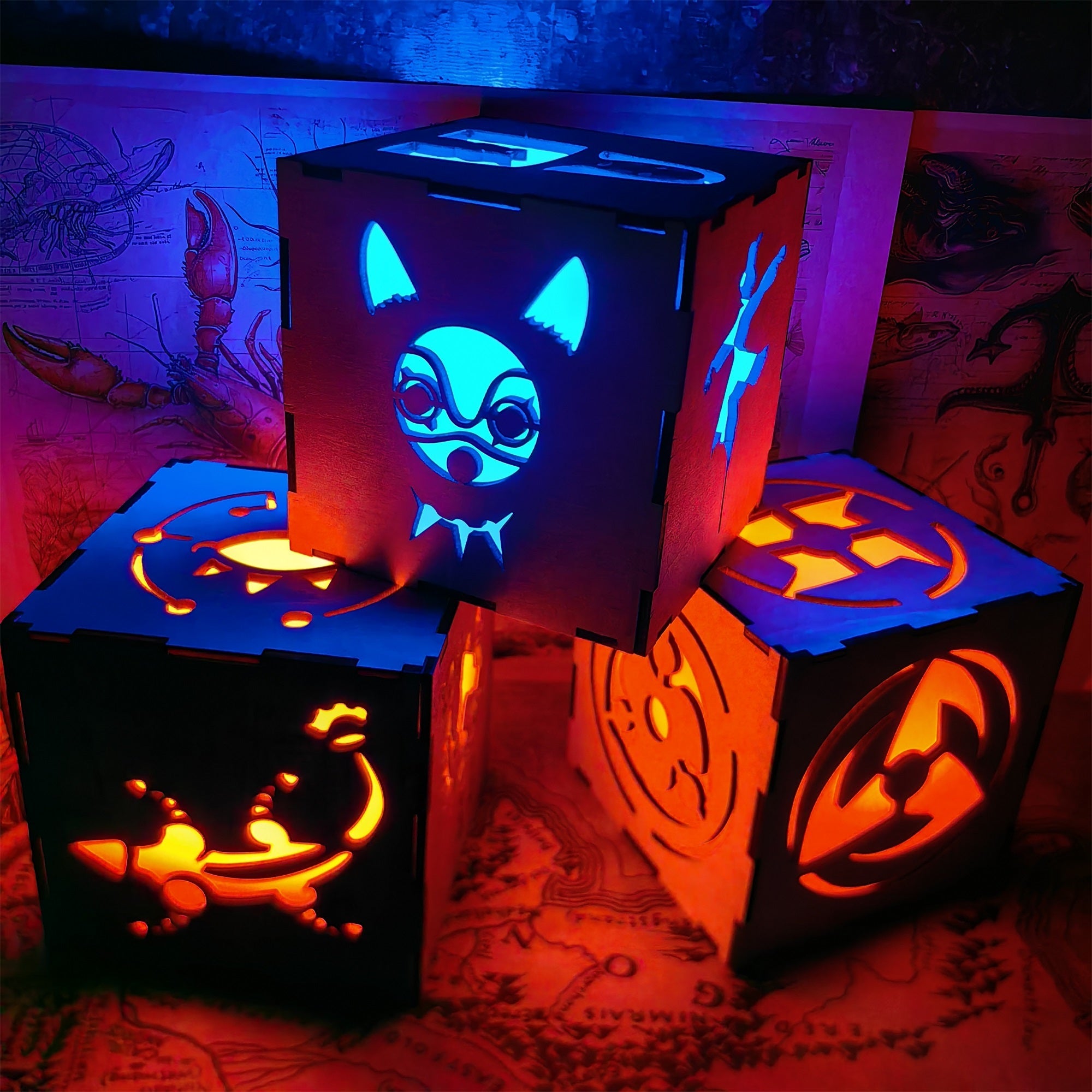 Anime-Inspired Wooden Lamp Desk Decor - Tophatter Daily Deals