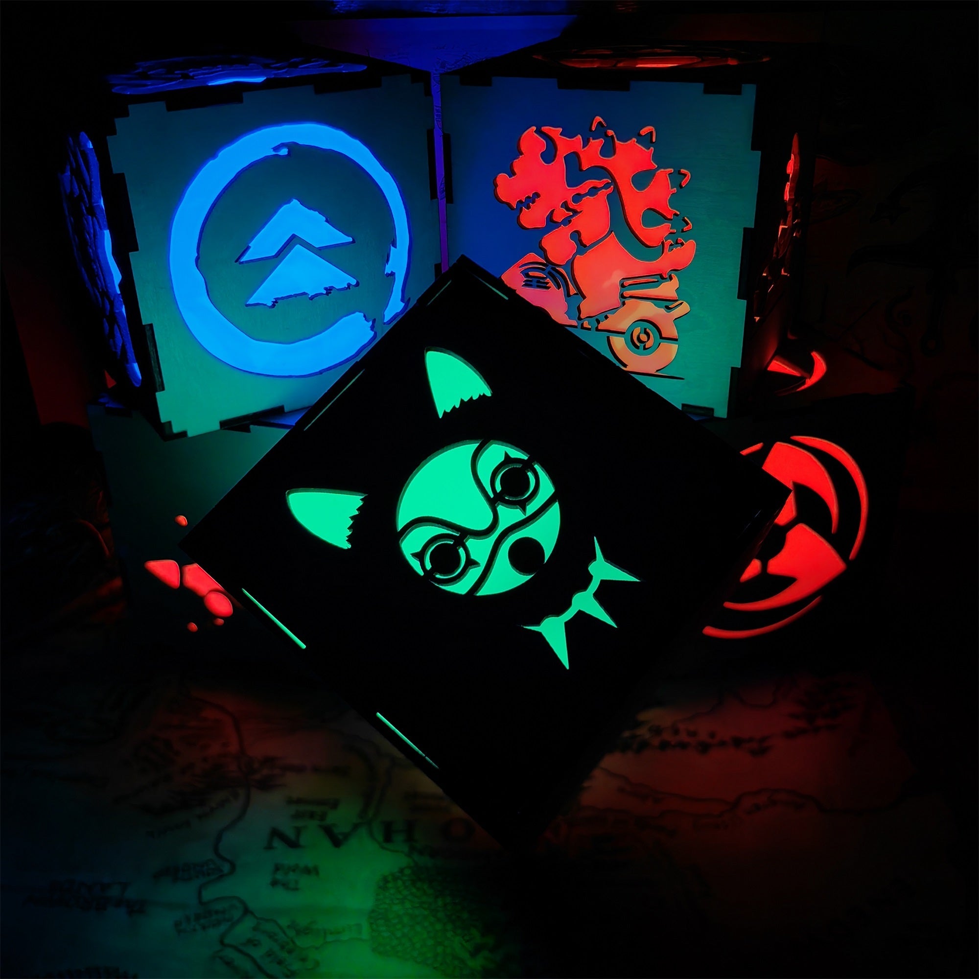 Anime-Inspired Wooden Lamp Desk Decor - Tophatter Daily Deals