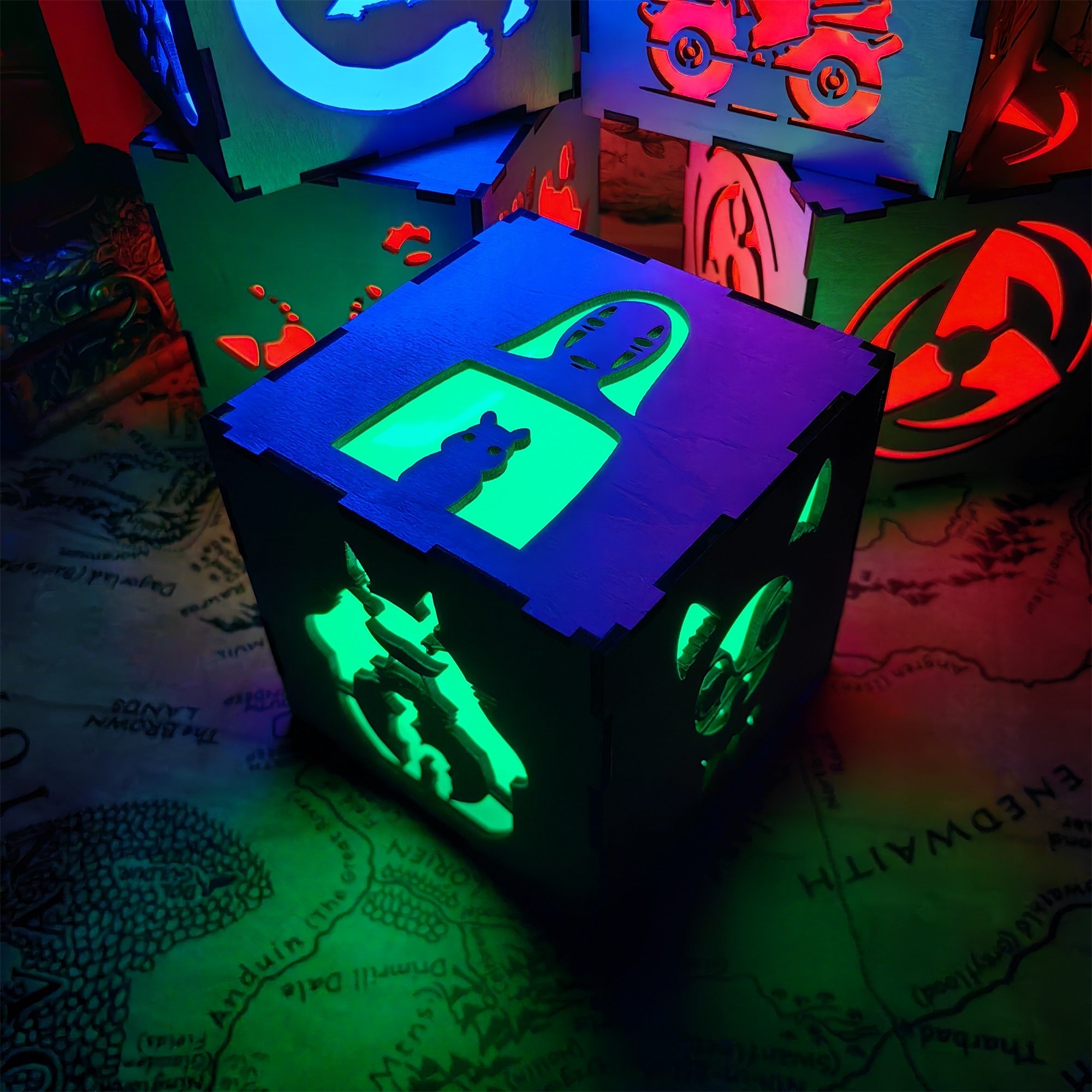 Anime-Inspired Wooden Lamp Desk Decor - Tophatter Daily Deals